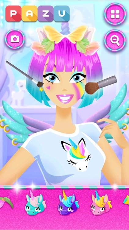 Girls games unicorn dress up screenshot-0