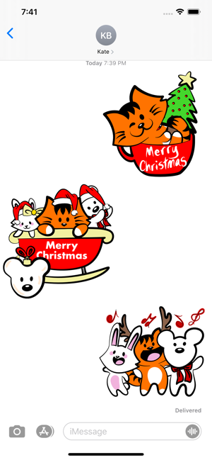 Kikimoji Cute Christmas(圖5)-速報App