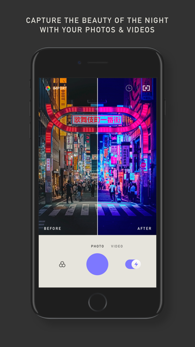 Neongraf iPhone app afbeelding 1