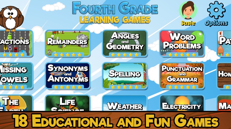 Fourth Grade Learning Games screenshot-0