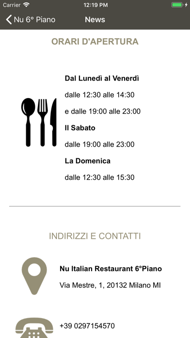How to cancel & delete Nu Italian Restaurant 6° Piano from iphone & ipad 3
