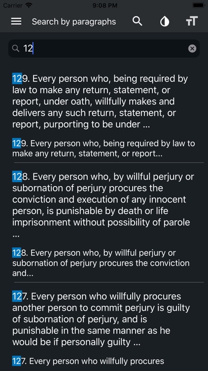 California Penal Code 2020 screenshot-4