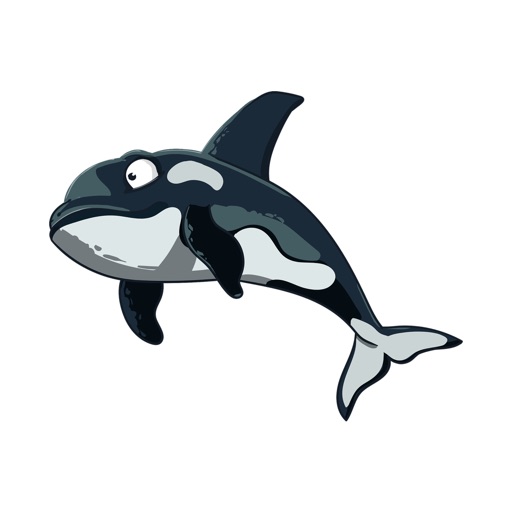 Dolphin, Shark & Whale Sticker icon