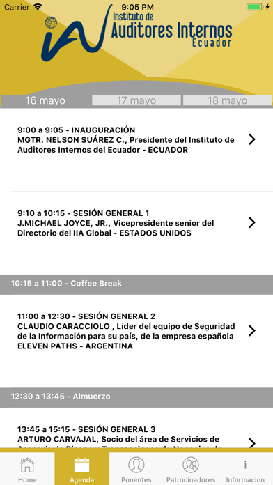 9no Congreso Auditoría Interna screenshot 2