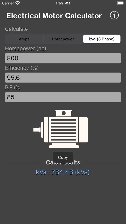 Electrical Motor Calculator screenshot-9