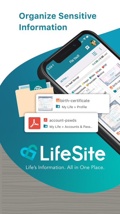 LifeSite: Secure Mobile Vault screenshot 2