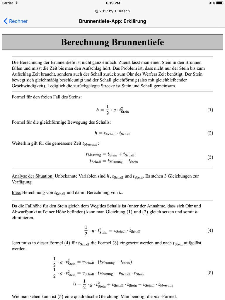 Brunnentiefe bestimmen screenshot 3