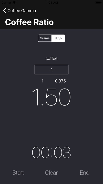 Coffee Ratio Thing screenshot-3