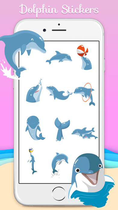 Ocean Dolphin Stickers screenshot 3
