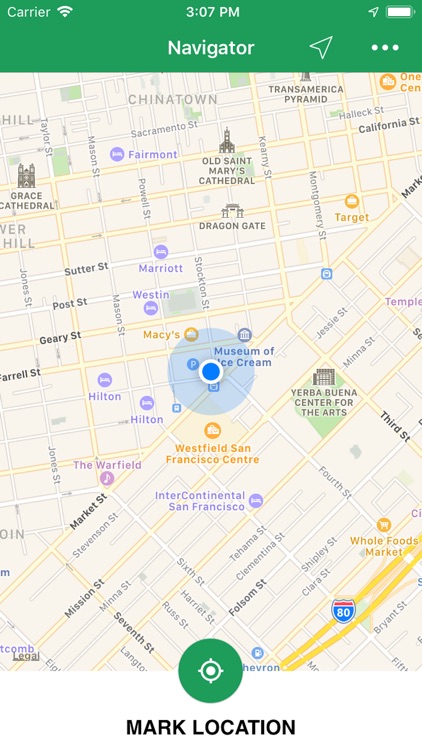 Navigator: Back to location