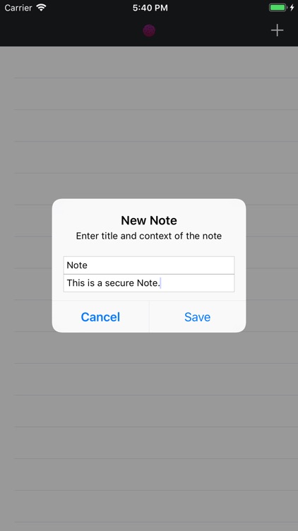 Secure Note-Very Safe