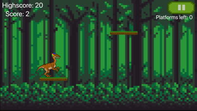 Jumping Dino - Pixel Platform Game Screenshot 1