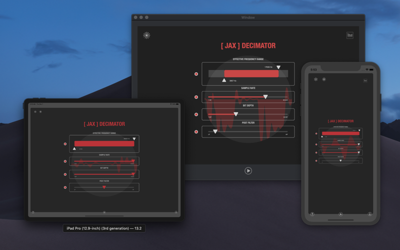 JAX Decimator (Audio Unit) screenshot 2