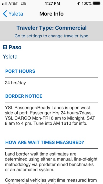 CBP Border Wait Times screenshot-3