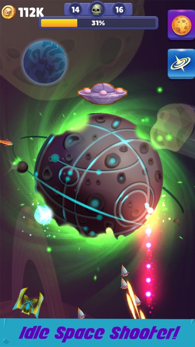 Idle Planet: Space Tap Shooter screenshot 3