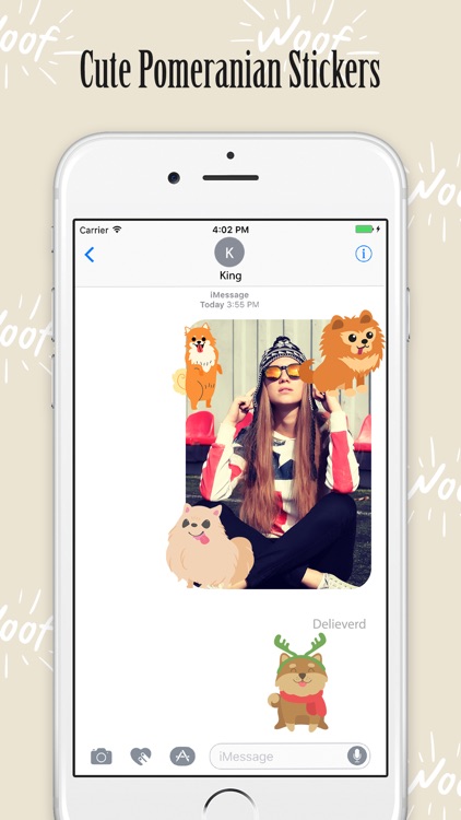 Pomeranian Puppy Stickers Cute screenshot-3