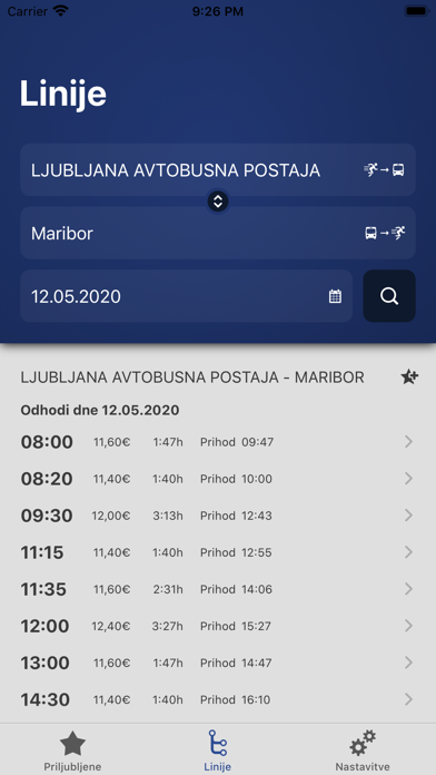 Slovenija Bus screenshot 2