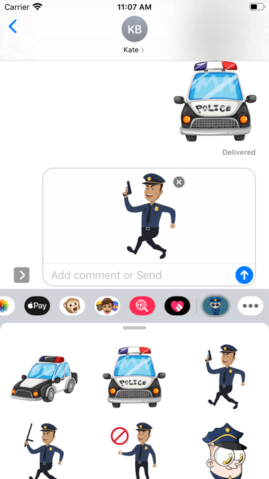 Policeman Stickers screenshot 3