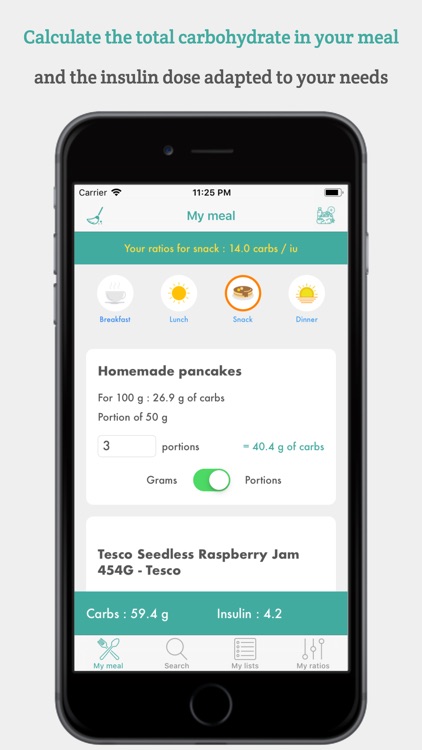 GlyceMeal - Carbs calculator