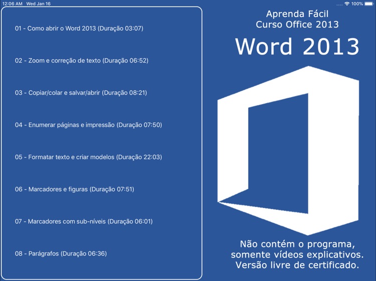 Tutorial for Word 2013 HD