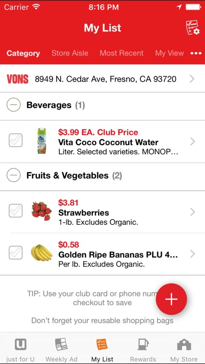 Vons Deals & Rewards