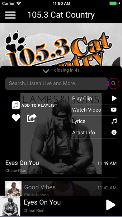 How to cancel & delete 105.3 Cat Country – WJEN FM from iphone & ipad 1