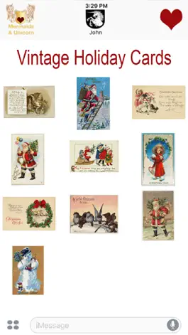 Game screenshot Vintage Holiday Cards apk