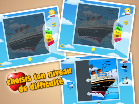 Screenshot #5 pour Puzzles Transports 123 iPad