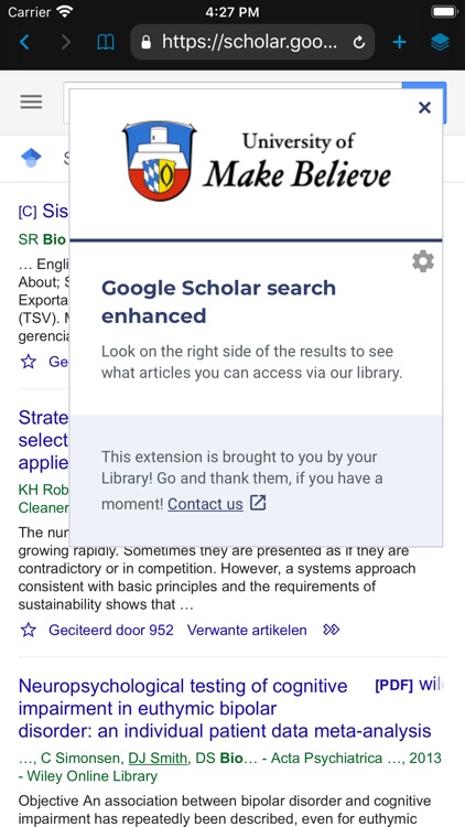 Academic Browser