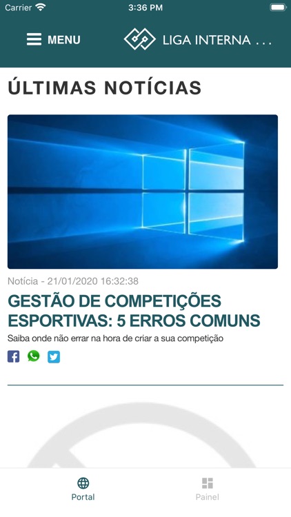 Demostração MultiSports App