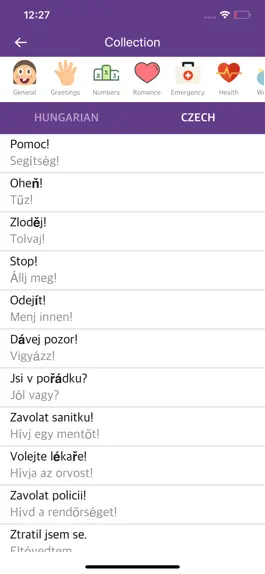 Game screenshot Hungarian Czech Dictionary apk