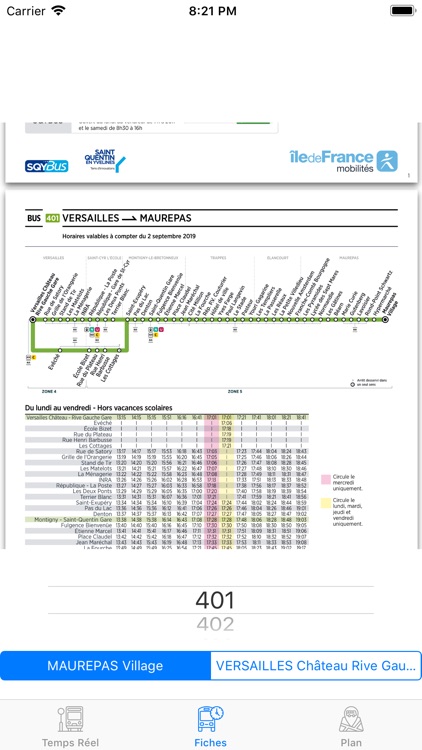 SQYBUS Horaires