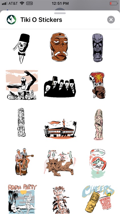 Tiki O Stickers