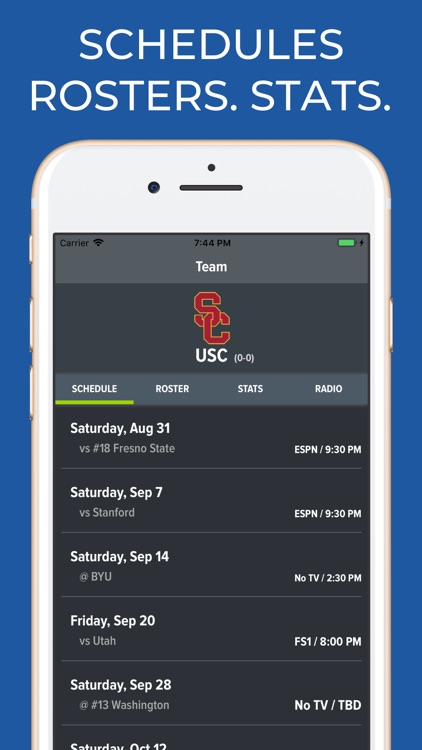 USC Football Schedules screenshot-0