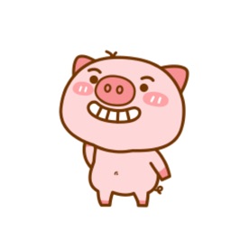 Lovely Pig Animated Stickers