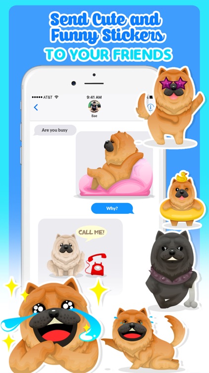 Chow Chow Dog Emoji Stickers screenshot-3