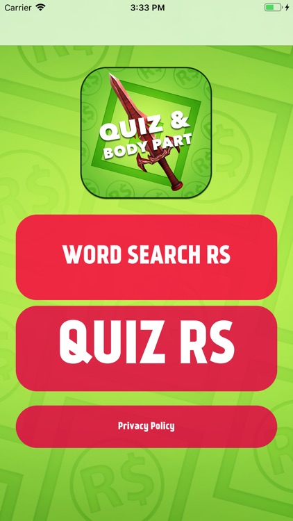 Search Word & Quiz For Robux