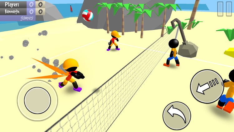 Stickman Beach Volleyball