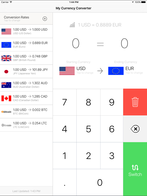My Currency Converter - Currency & Exchange Rates Converter screenshot