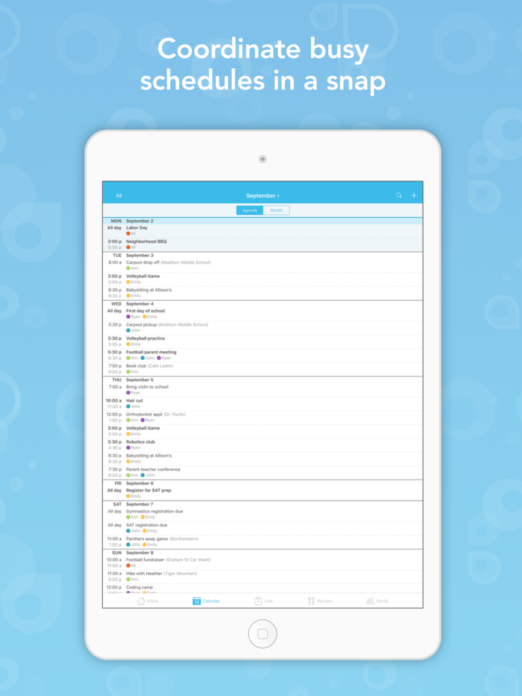 Cozi Family Organizer App for iPhone - Free Download Cozi Family ...