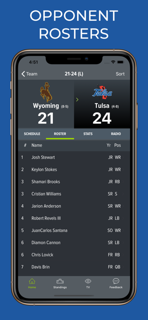 Wyoming Football Schedules(圖9)-速報App