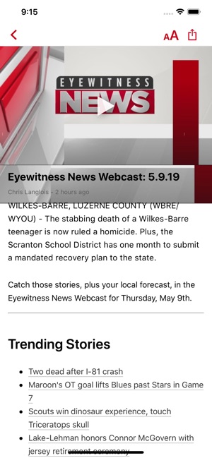 EYEWITNESS NEWS WBRE, WYOU(圖3)-速報App