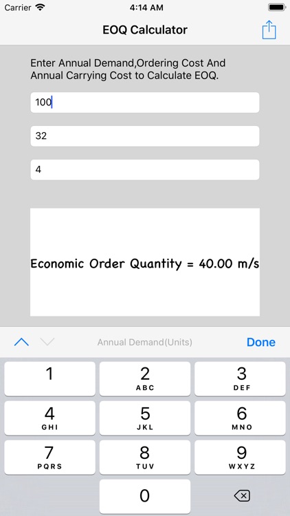 EOQ Calculator screenshot-9