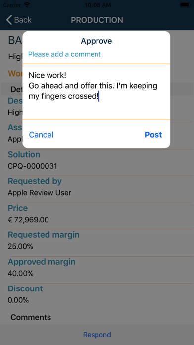 How to cancel & delete Tacton CPQ Approvals from iphone & ipad 3