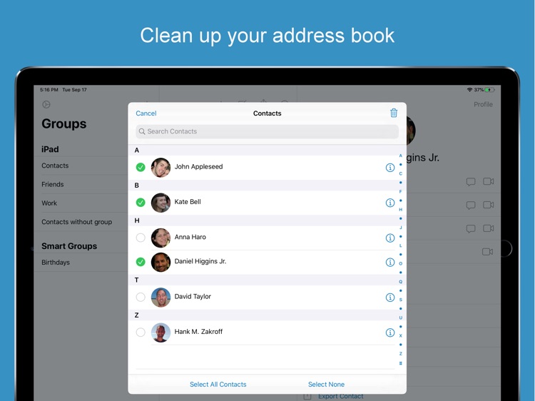 ContactsXL 2 for iPad
