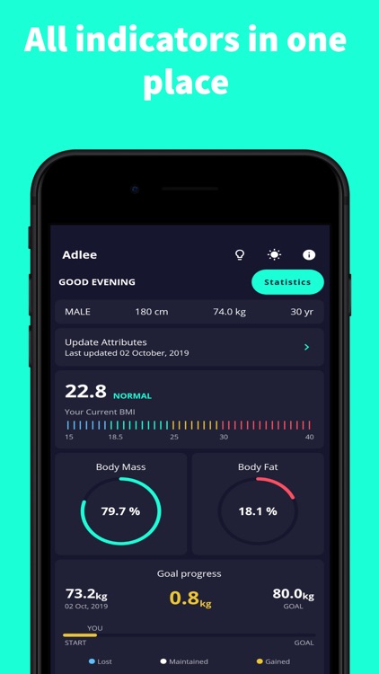 Adlee - BMI Weight Tracker screenshot-3