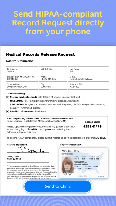 Sync.MD Personal Health Record screenshot 2