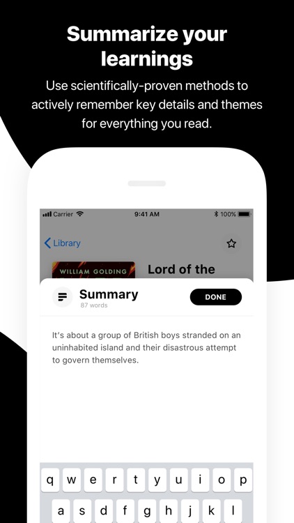 Summarize: Read & Remember