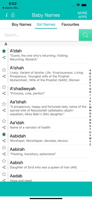 Muslim Baby Names Plus(圖2)-速報App