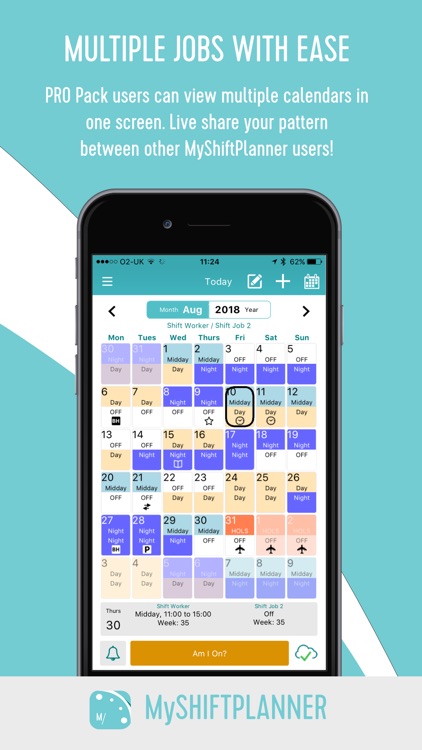 My Shift Planner - Calendar screenshot-4